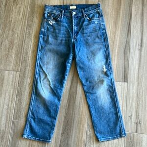 MOTHER Blue Ankle & Cropped Jeans